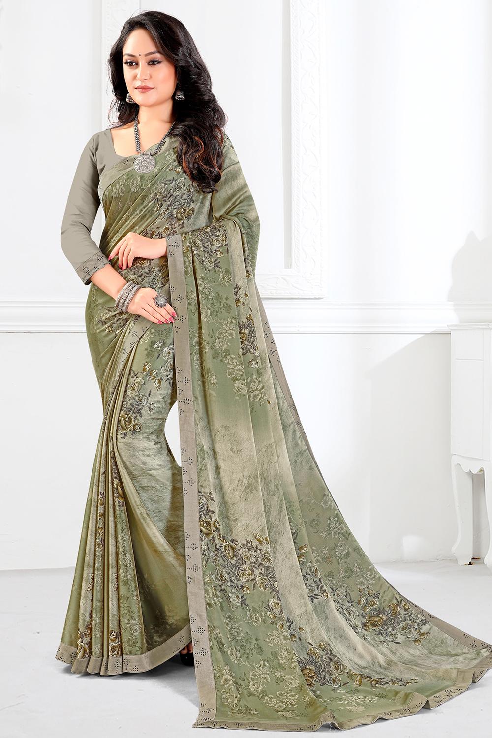 Multicolor Georgette Saree