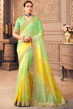 green south silk saree