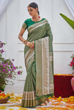 Basil Green Kanjivaram Saree