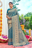 Lapis Blue Kanjivaram Saree