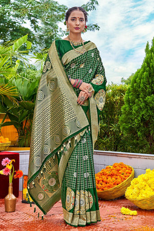 Buy Kanjeevaram Silk Sarees Online - Tulsi Weaves