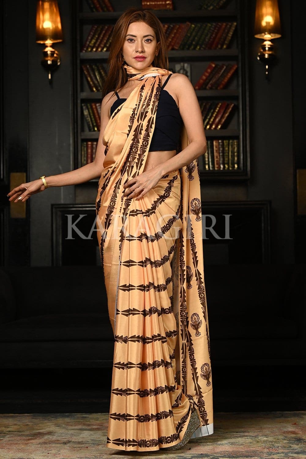 african print saree online