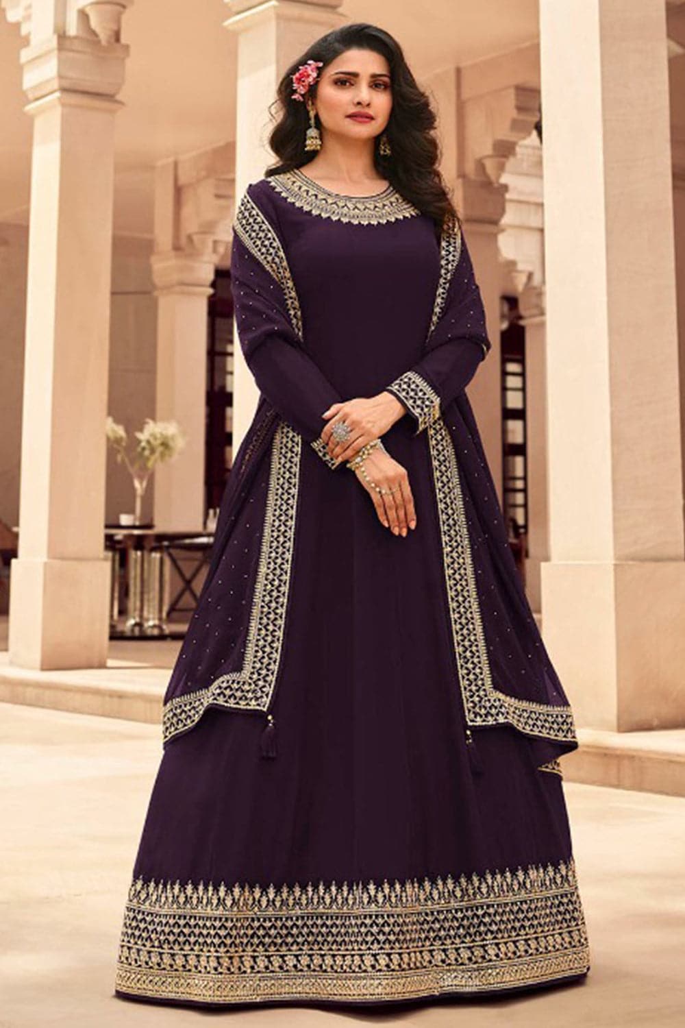 anarkalidressdesigns #floorlengthanarkaliwithprice Glam up in style clad  stepping out in this royal … | Anarkali dress, Designer anarkali, Designer anarkali  suits