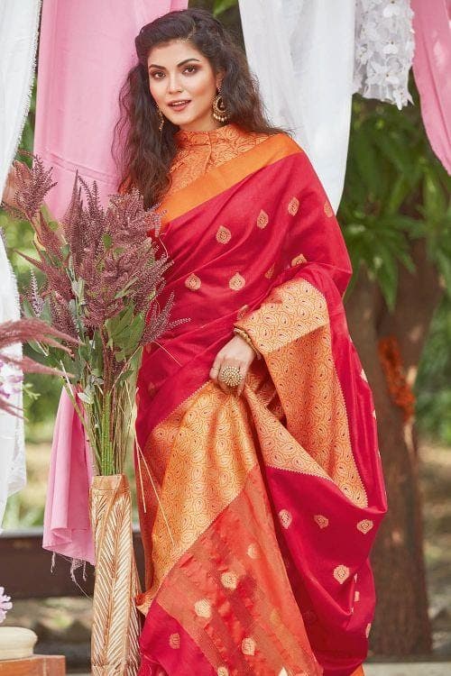 chanderi banarasi saree