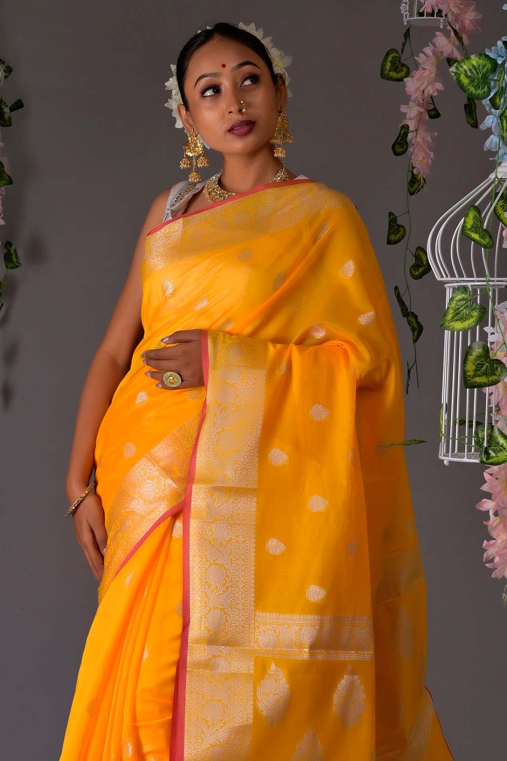 banarasi chanderi saree