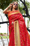 Banarasi - Patola Saree Cherry Red Banarasi - Patola Saree saree online