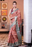 Banarasi - Patola Saree Salmon Orange Banarasi Patola Saree saree online