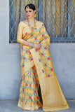 Banarasi Saree Beige Multicolour Woven Banarasi Brocade Saree saree online