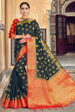 Black Banarasi Cotton Saree