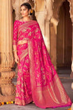 Banarasi Saree Cerise Pink Banarasi Saree saree online