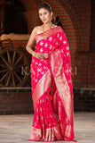 Banarasi Saree Cerise Pink Banarasi Saree saree online