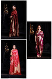 red saree,red banarasi saree, designer saree 