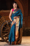 Banarasi Saree Dark Azure Blue Banarasi Saree saree online