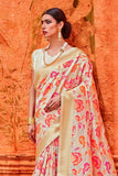 Banarasi Saree Floral Beige Contemporary Banarasi Brocade Silk Saree saree online