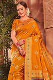 Banarasi Saree Gold Yellow Zari Woven Banarasi Saree saree online