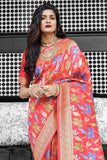 Banarasi Saree Gorgeous Coral Pink Banarasi Saree saree online