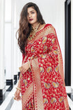 Banarasi Saree Gorgeous Maroon Red Banarasi Saree saree online