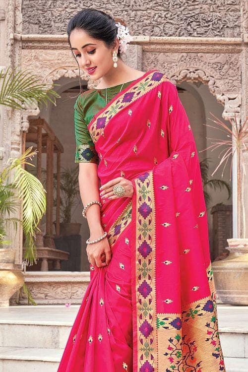 Tamannaah in a pink Banarasi silk saree – South India Fashion | Fashion,  Indian fashion saree, Saree designs