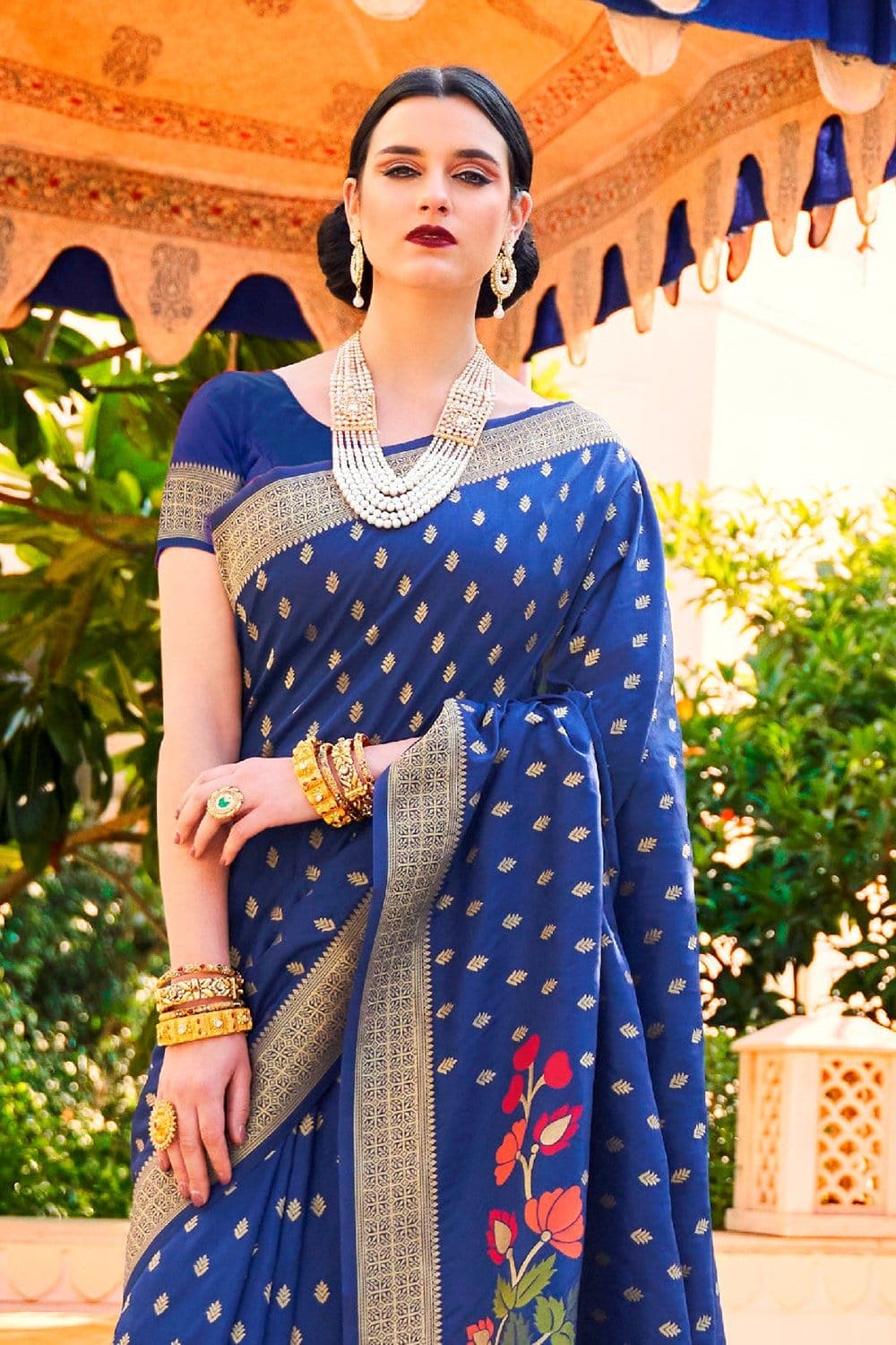 Banarasi Saree Lapis Blue Banarasi Saree saree online