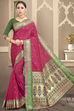 Banarasi Saree Magenta Purple Banarasi Saree saree online