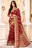 Banarasi Saree Maroon Red Banarasi Saree saree online