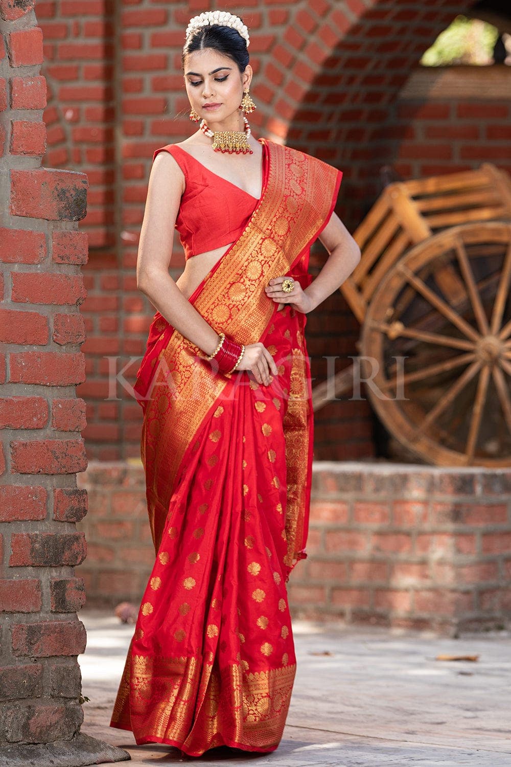 Banarasi Saree Orchid Red Banarasi Saree saree online