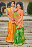 Banarasi Saree Parakeet Green Banarasi Saree saree online