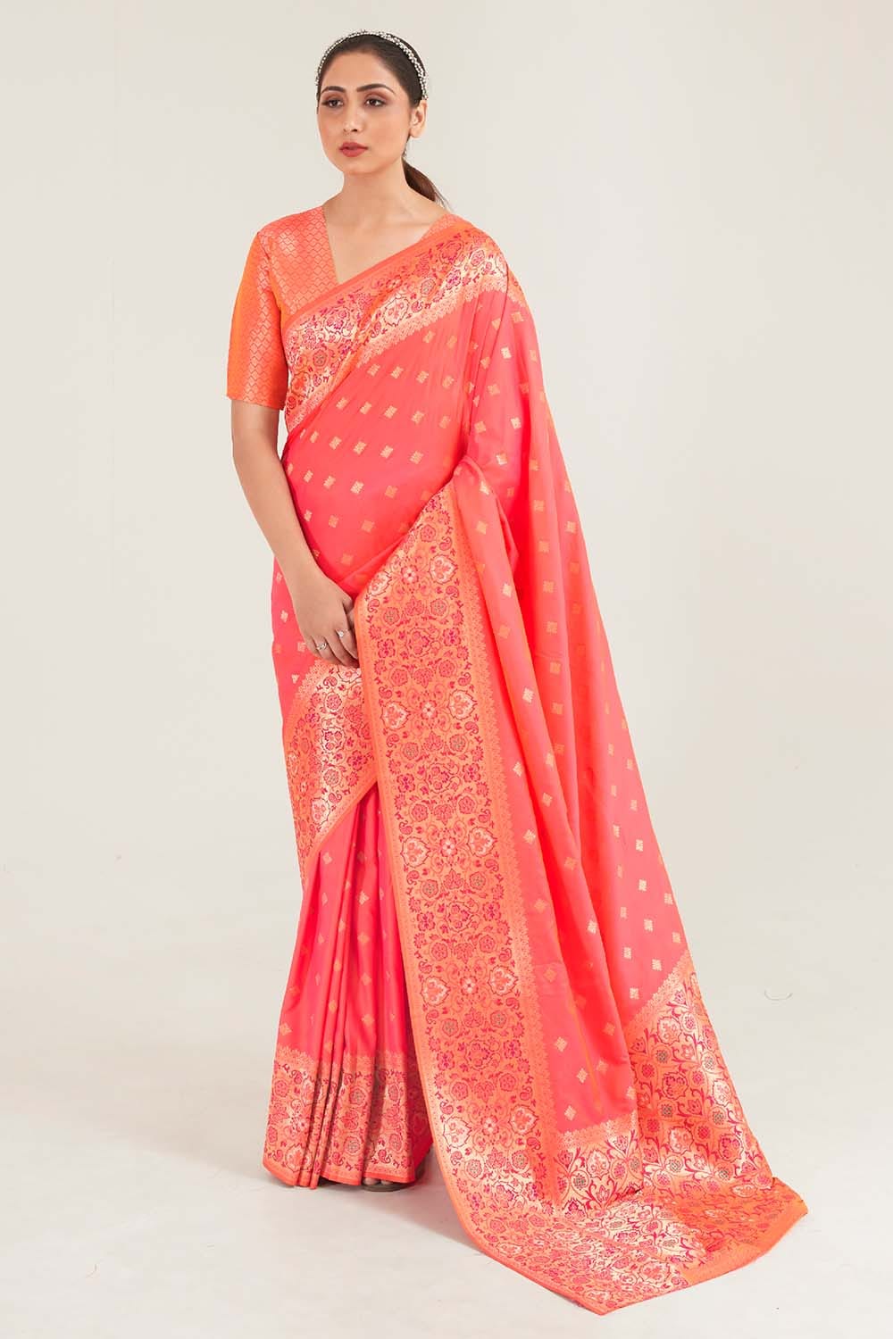 banarasi chanderi saree