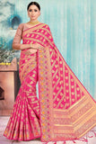 Banarasi Saree Punch Pink Banarasi Saree saree online