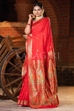 Banarasi saree Racey Red Banarasi Saree saree online