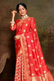 Banarasi Saree Rose Red Banarasi Saree saree online