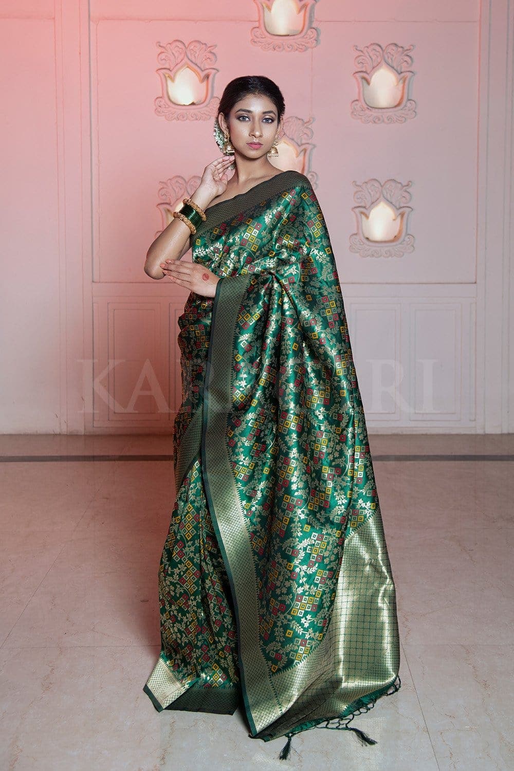 Mint green banarasi saree | Saree designs, Traditional sarees, Reception  saree