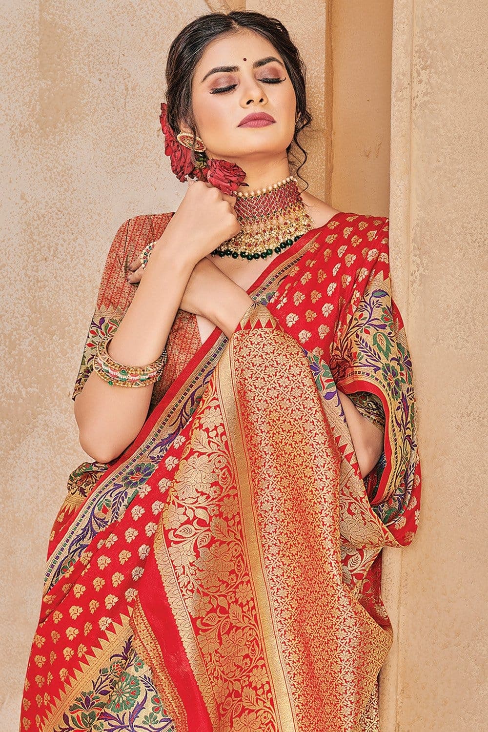 Buy PHEASANT Printed, Woven, Embellished, Applique, Dyed Banarasi Silk  Blend, Art Silk Blue Sarees Online @ Best Price In India | Flipkart.com