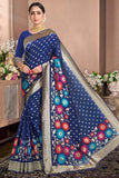 Space Blue Banarasi Saree