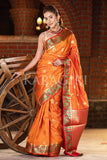 Banarasi Saree Vivid Orange Banarasi Saree saree online