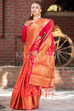 Banarasi Saree Zinnia Orange Banarasi Saree saree online