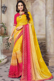 yellow saree