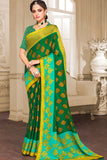 green saree