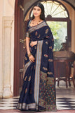 Chanderi Saree Indigo Blue Chanderi Saree saree online