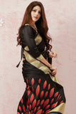 Raven Black Chanderi Saree