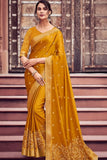 yellow saree