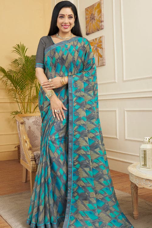 chiffon saree design