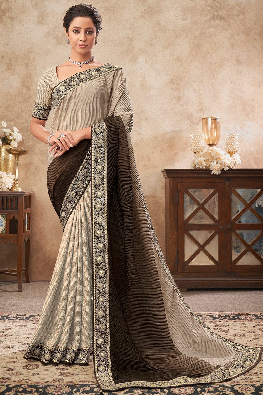 chiffon saree