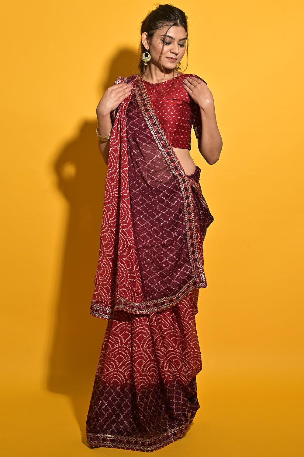 chiffon saree