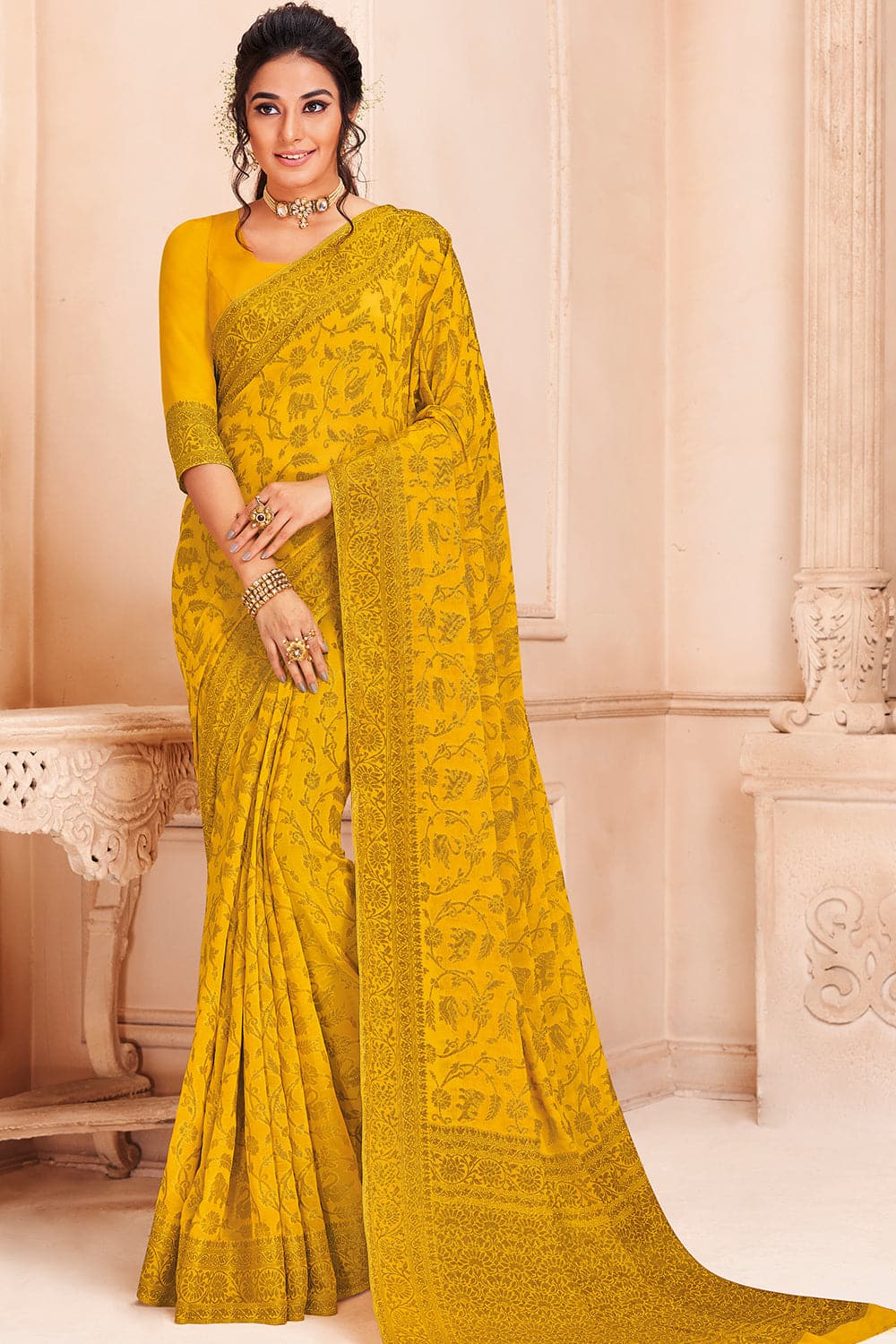 chiffon saree