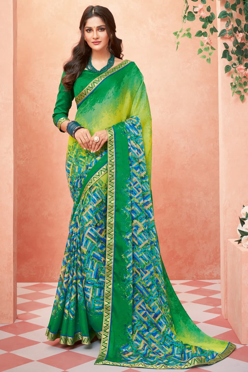 chiffon saree