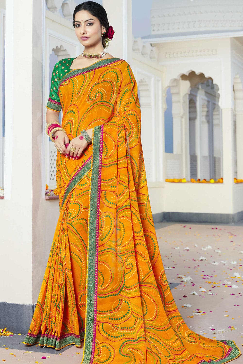 chiffon saree