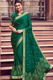 green saree