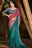 multicolour chiffon saree