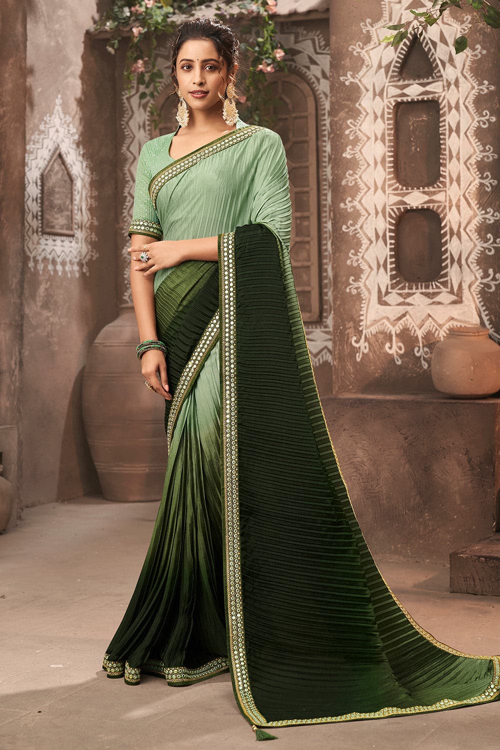 Chiffon Saree Partywear - Buy Chiffon Saree Partywear online in India